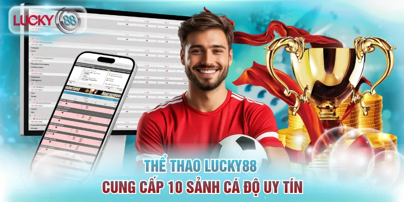 Thể thao Lucky88 cung cấp 10 sảnh cá độ uy tín